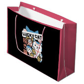 Lucky Cat Art – Maneki Neko with Gold Coin Groot Cadeauzakje (Voorkant Gekanteld)