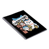 Lucky Cat Art – Maneki Neko with Gold Coin Notitieboek (Rechterzijde)
