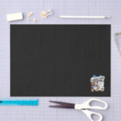 Lucky Cat Art – Maneki Neko with Gold Coin Tissuepapier (Craft)