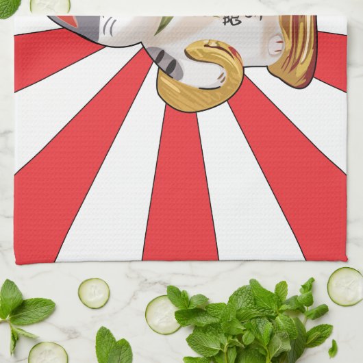 Lucky Cat B Theedoek (Gevouwen)