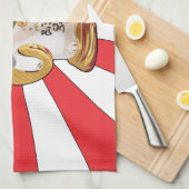 Lucky Cat B Theedoek (Quarter Fold)