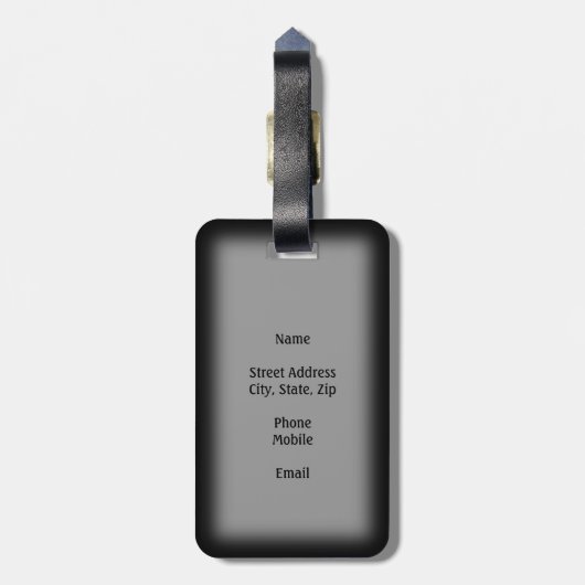 Lucky Cat Bagagelabel (Achterkant verticaal)