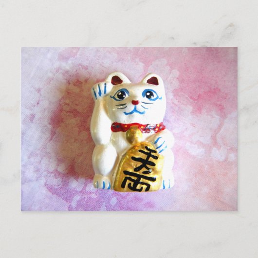 Lucky Cat Briefkaart (Voorkant)
