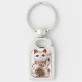 Lucky Cat Charm Sleutelhanger (Voorkant)