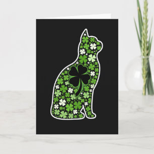 Lucky Cat Clover Grafische Kaart