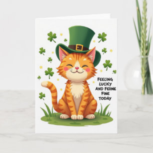 Lucky Cat Feiine Fine Day Kaart