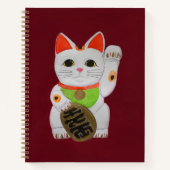 Lucky Cat Feng Shui Notitieboek Planner (Voorkant)