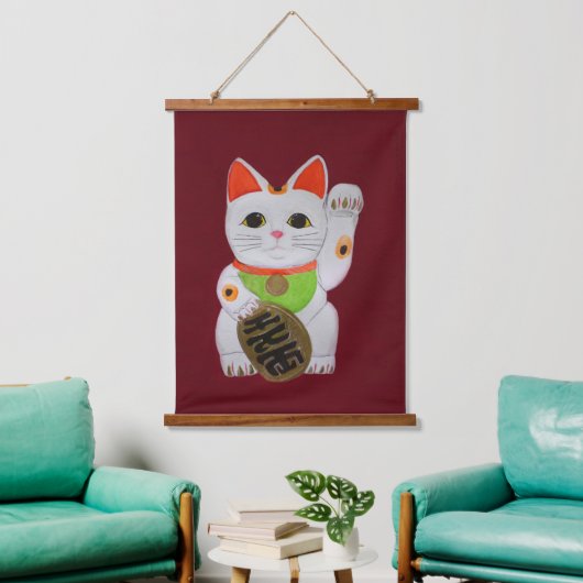 Lucky Cat Feng Shui Wall Hangend Wandkleed (Woonkamer)