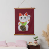 Lucky Cat Feng Shui Wall Hangend Wandkleed (Slaapkamer)