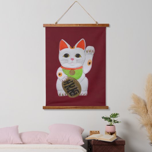 Lucky Cat Feng Shui Wall Hangend Wandkleed (Slaapkamer)