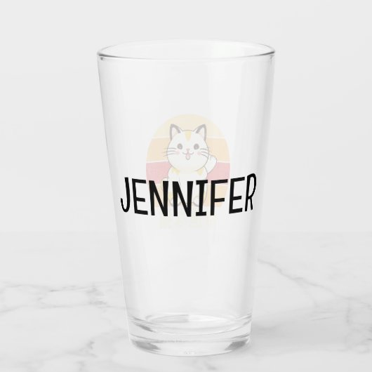 Lucky cat glas (Achterkant)