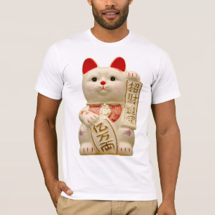 Lucky Cat Japanse Good Luck Waving Cat T-shirt