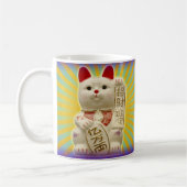 Lucky Cat Japanse Good Luck Waving Cats Koffiemok (Links)