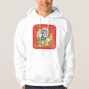 Lucky Cat Jerry met Gold Sycees Hoodie