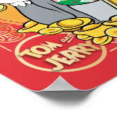 Lucky Cat Jerry met Gold Sycees Poster (Hoek)