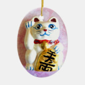 Lucky Cat Keramisch Ornament (Voorkant)