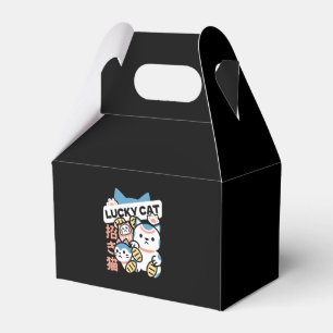 Lucky Cat Kunst – Maneki Neko met Gouden Munt Bedankdoosjes