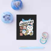 Lucky Cat Kunst – Maneki Neko met Gouden Munt Flyer (Enkel)
