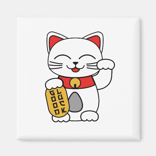 Lucky Cat Magneet (Voorkant)