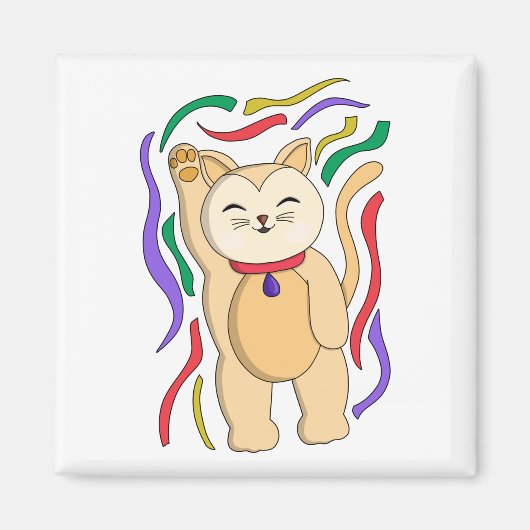 Lucky Cat Magneet (Voorkant)