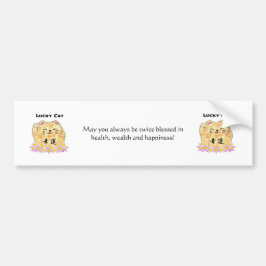 Lucky Cat (Maneki Neko) Bumpersticker