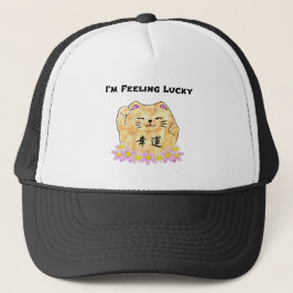 Lucky Cat (Maneki Neko) - "Ik voel me Lucky" Trucker Pet