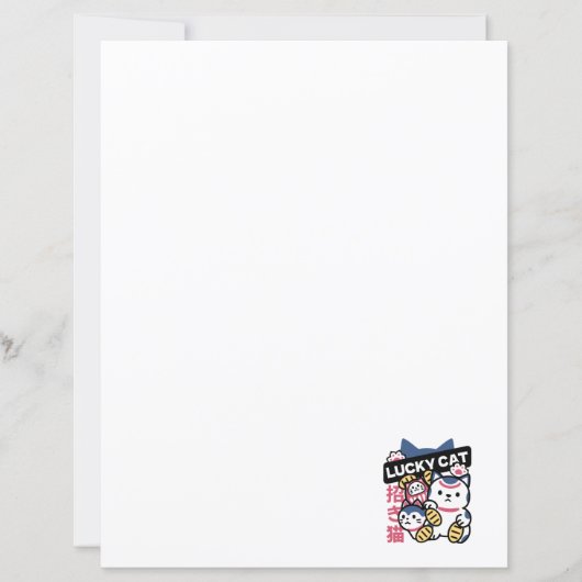 Lucky Cat Maneki Neko – Japanese Fortune Cat  (Voorkant)