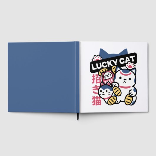 Lucky Cat Maneki Neko – Japanese Fortune Cat  Gastenboek (Volledig)