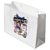 Lucky Cat Maneki Neko – Japanese Fortune Cat  Groot Cadeauzakje (Achterkant Gekanteld)