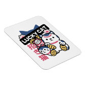 Lucky Cat Maneki Neko – Japanese Fortune Cat  Magneet (Rechterzijde)