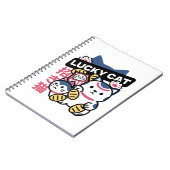 Lucky Cat Maneki Neko – Japanese Fortune Cat  Notitieboek (Linkerzijde)