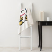 Lucky Cat Maneki Neko – Japanese Fortune Cat  Sherpa Deken (In situ)