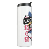 Lucky Cat Maneki Neko – Japanese Fortune Cat  Thermosbeker (Gedraaid links)