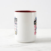 Lucky Cat Maneki Neko – Japanese Fortune Cat  Tweekleurige Koffiemok (Center)