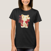Lucky Cat Maneki Neko Japans Goed Luck 1 T-shirt (Voorkant)