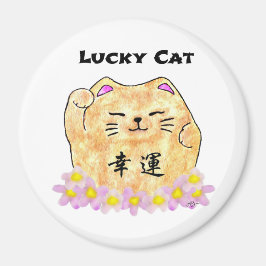 Lucky Cat (Maneki Neko) - "Lucky Cat" Magneet