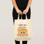 Lucky Cat (Maneki Neko) - "Lucky Cat" Tote Bag (Voorkant (product))