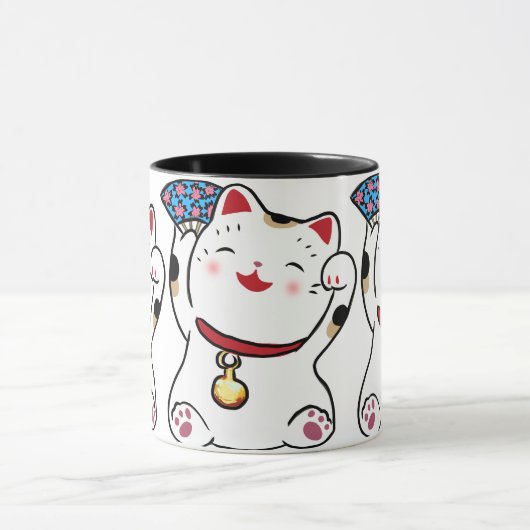 Lucky Cat Maneki Neko mok (Midden)