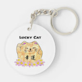 Lucky Cat (Maneki Neko) Sleutelhanger (Achterkant)