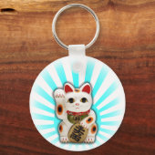 Lucky Cat (Maneki-neko) Sleutelhanger (Voorkant)