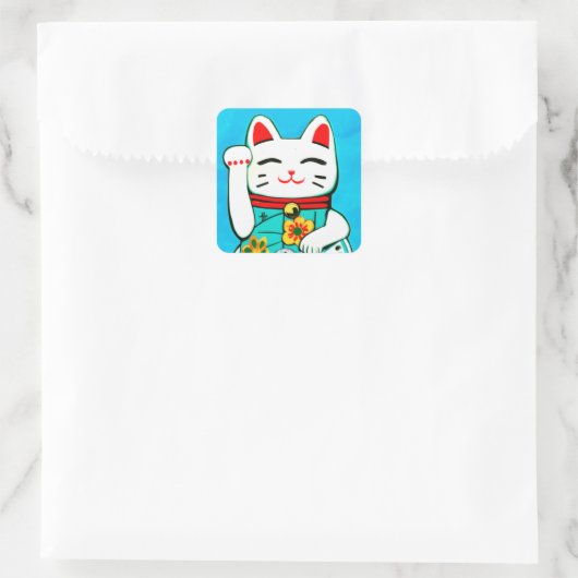 Lucky cat Maneki Neko stickers (Tas)