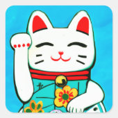 Lucky cat Maneki Neko stickers (Voorkant)