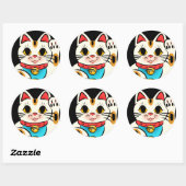 Lucky cat Maneki Neko stickers (Vel)