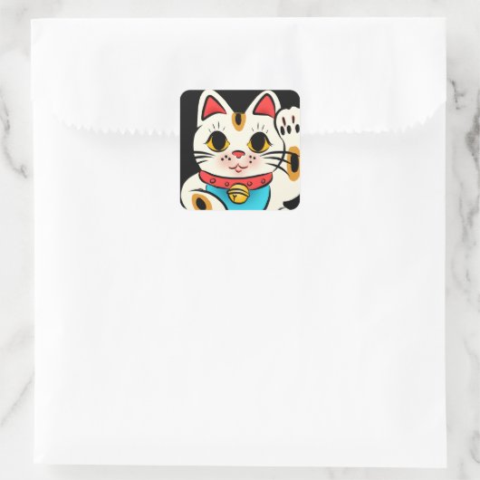 Lucky cat Maneki Neko stickers (Tas)