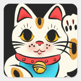 Lucky cat Maneki Neko stickers