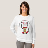 Lucky Cat - Maneki Neko T-shirt (Voorkant volledig)