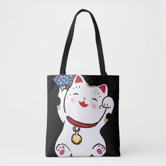 Lucky Cat Maneki Neko Tas (Voorkant)