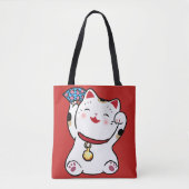 Lucky Cat Maneki Neko Tas (Voorkant)
