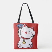 Lucky Cat Maneki Neko Tas (Achterkant)