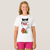 Lucky Cat met Lantern T-Shirt (Voorkant volledig)